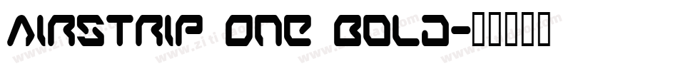 Airstrip One Bold字体转换